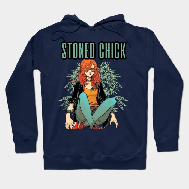 Stoner Girl 420 Canabis Hoodie by FrogandFog